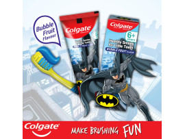 Colgate Kids Toothpaste, Gentle Protection for 6+ Years, Motu Patlu, Bubble Fruit Flavour, 80g